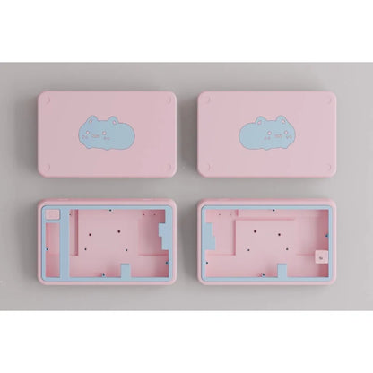 Cute Cat Split Mechanical Keyboard Kit Wireless Tri-mode GASKET Hot-Swap RGB Ergonomic Custom Aluminum Split Gaming Keyboard