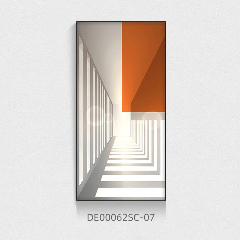 Modern Light Luxury Entrance Corridor Building Extension Decorative Painting Architecture Posters Prints Porch Wall Decoration