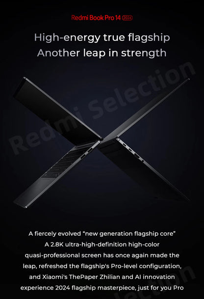 Xiaomi RedmiBook Pro 14 Laptop Ultra 5-125H/Ultra 7-155H ARC Graphics 32GB DDR5 1T SSD 14-inch 2.8K 120Hz Screen Notebook PC