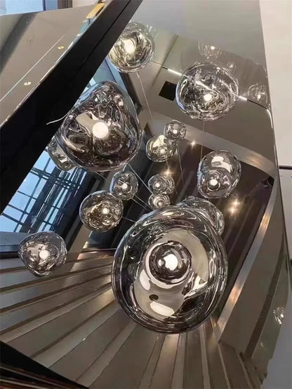 Nordic Lava Loft LED Pendant Light Modern Light PVC Lighting Living Room Indoor Decor Home Fixtures Kitchen Hanging Pendant Lamp