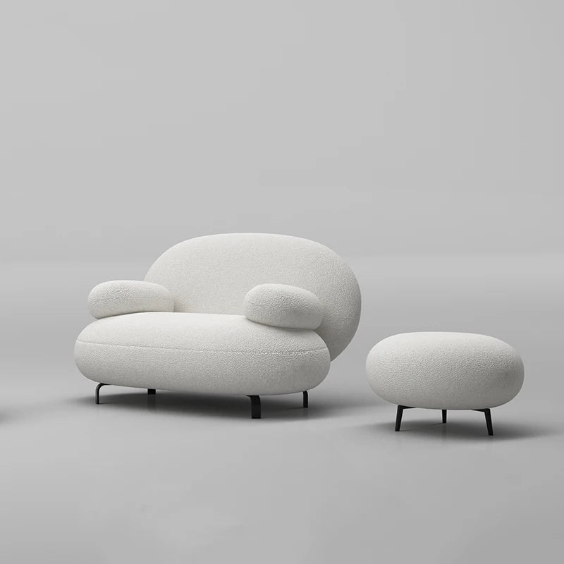 Conference Lazy Living Room Sofas Minimalist Luxury Floor Lounge Sofas Individual Designer Hallway Wood Divano Home Furniture