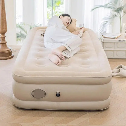 Twin Air Bed with Built in Electric Pump Blow Up Bed Mattresses ,Elevated Inflatable Air Mattress for Home Guest Camping