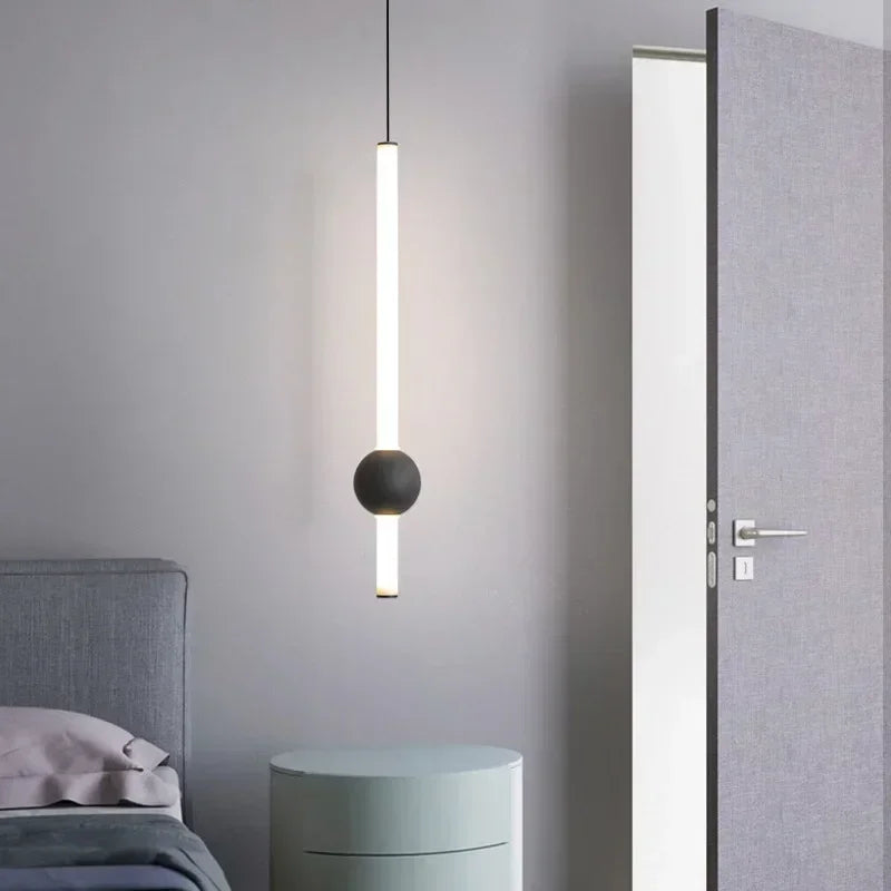 Modern Simple LED Pendant Lamp Living Room Bedroom Bedside TV Background Kitchen Island Restaurant Home Decor Lighting Fixture