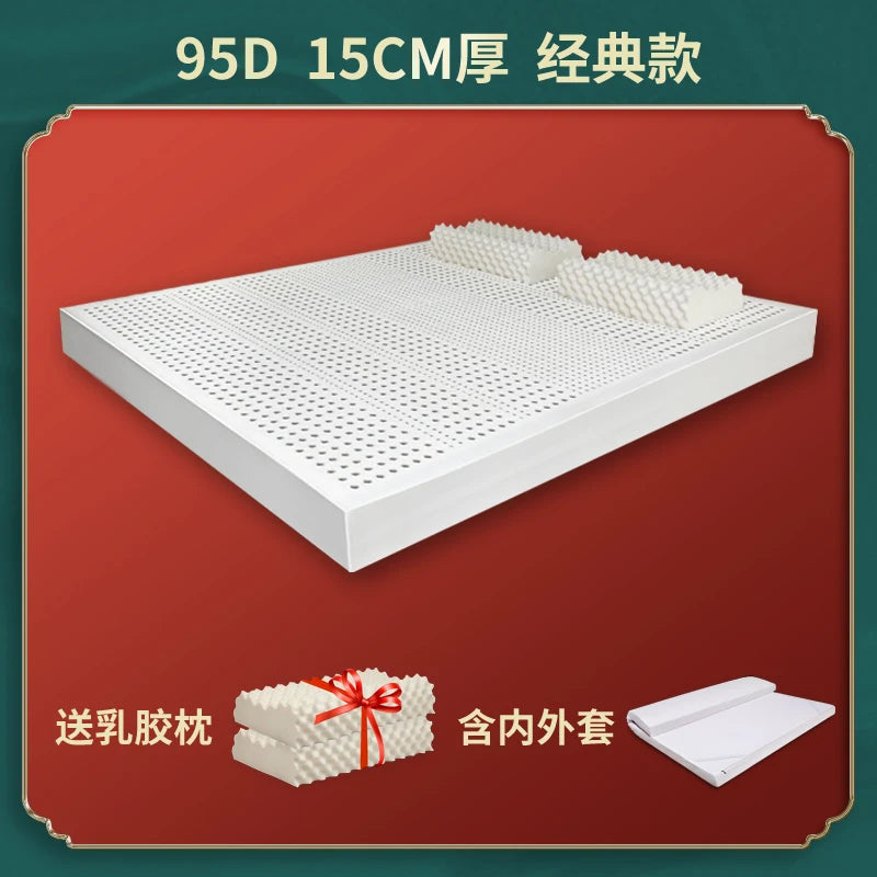 King Size Double Latex Mattress Hotel Thickness Foldable Queen Latex Mattress Twin Thailand Colchon Individual Salon Furniture