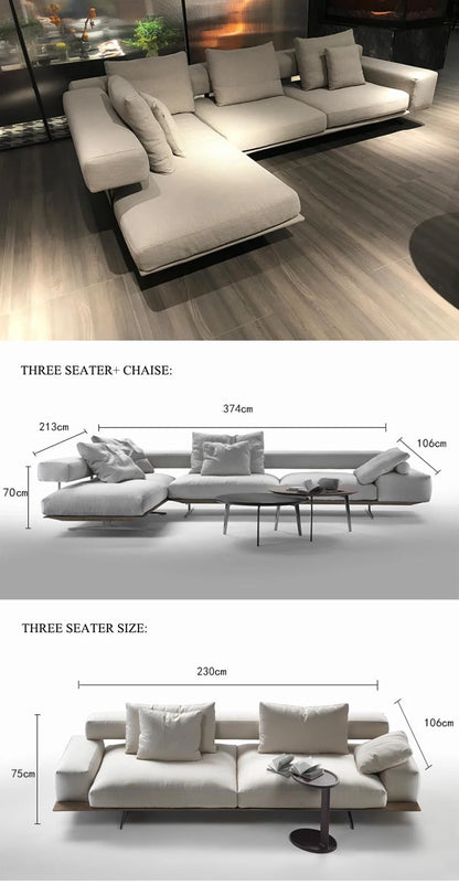 Living Room Furniture Recliner Feather Leather Sofa Sets Sectional Sofa Set