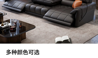 Genuine Leather Modern Sofa Chair Living Room Electric Designer Reclining Sofa Italian Loveseat Divano Soggiorno Home Furniture