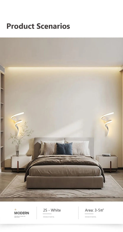 Modern Minimalist LED Wall Lamp Home Indoor Decor wall Sconce For Living Room Bedroom Bedside Lustres Backgroud Light Decoration