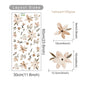 Boho Flowers Wall Stickers Watercolor Bedroom Living Room Home Decor Art Eco-frienly Removable Decals PVC Murals