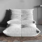 Bean Bag Chair for Adults Fireside Chair Comfy Lazy Floor Sofa Single Seat Sofa Armless Couch for Living Room Bedroom Apartment