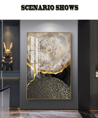 Abstract Annual Ring Decoration Mural Light Luxury Minimalist Style Poster BedRoom Wall Art Canvas Painting Home Decor Aesthetic