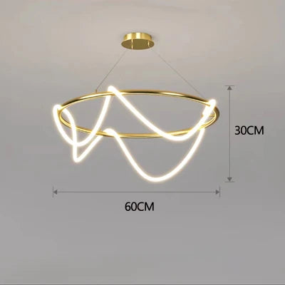 Post-Modern Restaurant Notes Long Hose Lamp Creative Bar Cafe Shop Art Front Desk Designer Chandeliers