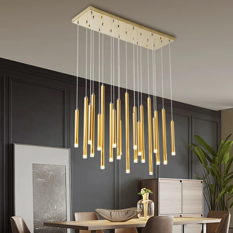 Modern Minimalist Led Dining Room Chandelier Nordic Luxury Living Room Lights Kitchen Island Dining Table Decorative Lamps