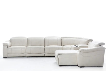 Italian Leather Furniture Set Living Room Electric Motion Sectional Power Recliner Sofa