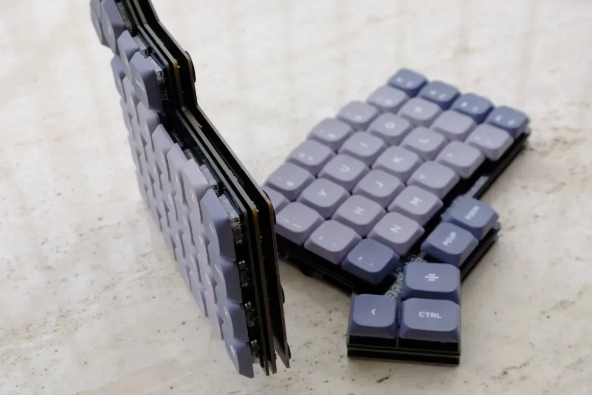 If-ergolite Split Keyboard Kit Low Profile Wireless Keyboard Ergonomic Custom Hot Swap Programmer Support VAIL Gaming Keyboard