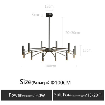 Living room lamp, new light luxury bedroom chandelier Nordic lamps modern minimalist atmosphere For home dining room Lights