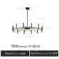 Living room lamp, new light luxury bedroom chandelier Nordic lamps modern minimalist atmosphere For home dining room Lights