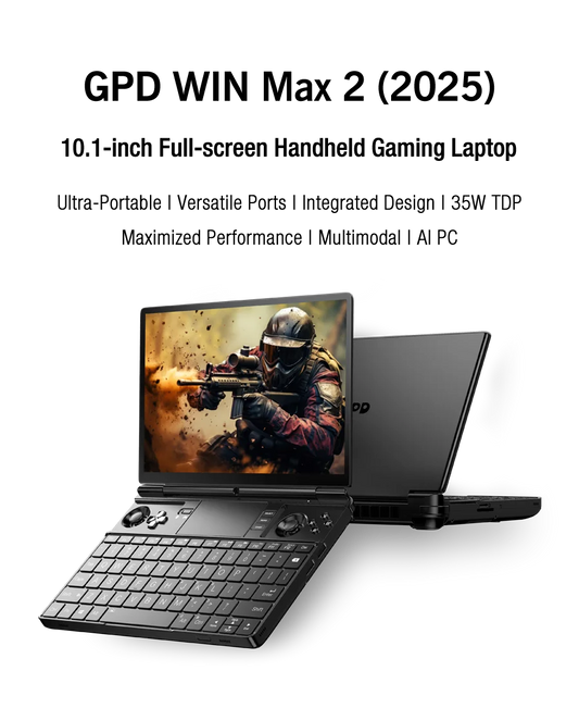GPD WIN Max 2 2025 10.1 Inch AMD AI 9 HX 370/8840U Windows11 Gaming PC Laptop Notebook Portable Game Computer 64GB RAM 2TB Nvme
