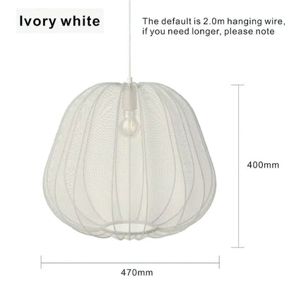 Bolia Balloon Fabric Ceiling Lamps Silk White Ivory Lantern Chandelier Pendant Living Room Bedroom Restaurant Home Decorations