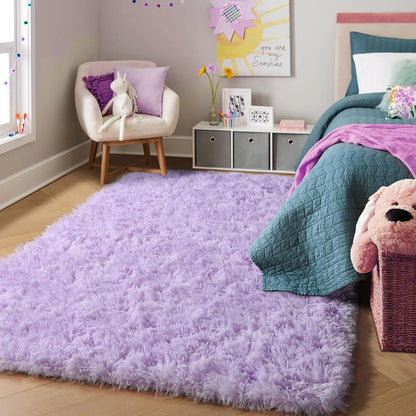 Grey Area Rugs for Living Room Bedroom carpet Soft Plush Fluffy Rug for Dorm Room Classroom Home Office Nursery Thick Carpet