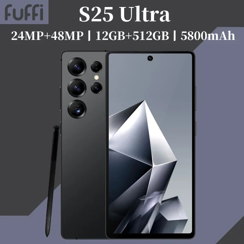 Samsung Global Vision S25 Ultra Smartphone 5G Android 12 8GB RAM 512GB ROM 6.8 Inch