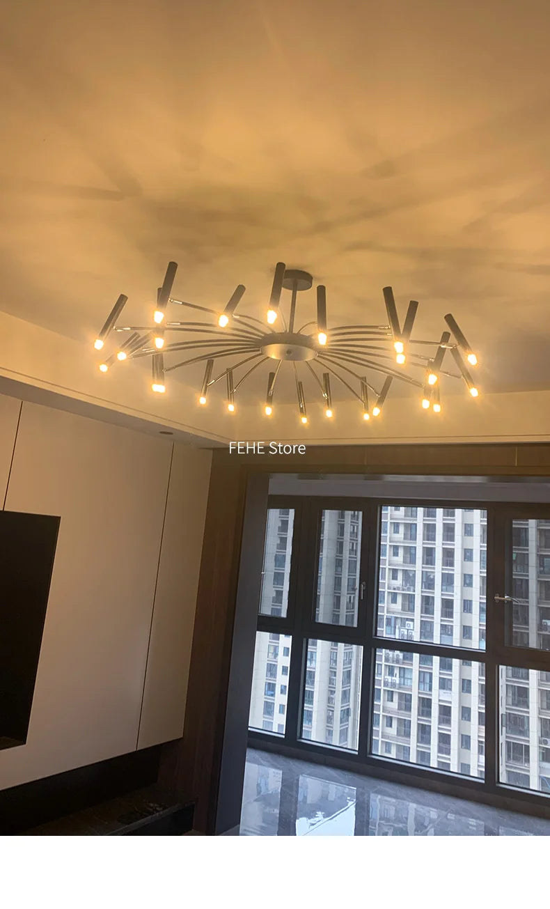 Living room lamp, new light luxury bedroom chandelier Nordic lamps modern minimalist atmosphere For home dining room Lights