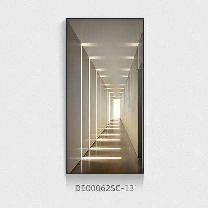Modern Light Luxury Entrance Corridor Building Extension Decorative Painting Architecture Posters Prints Porch Wall Decoration