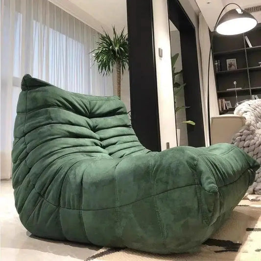 Modern Living Room Chair, Big Bean Bag Adult Floor Sofa, Togo Recliner Memory Foam Lazy Couch Suitable Balcony For Fireside