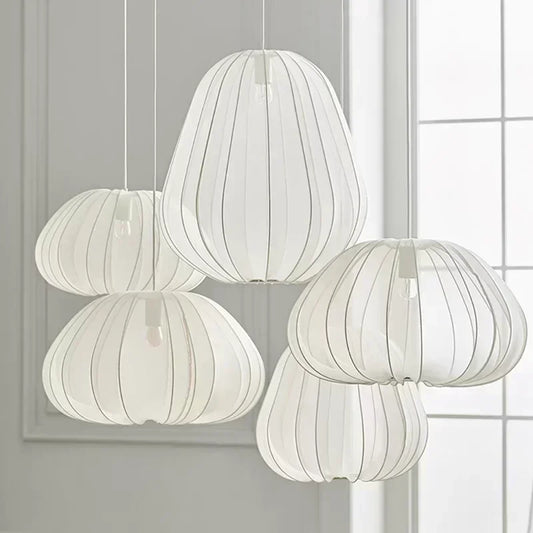 Bolia Balloon Fabric Ceiling Lamps Silk White Ivory Lantern Chandelier Pendant Living Room Bedroom Restaurant Home Decorations
