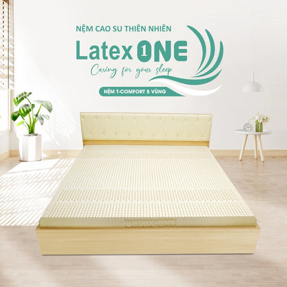 High Quality Min MOQ Queen Size 100% Eco Natural Latex Mattress Support Temperature Regulation Rebound T-Comfort from Vietnam