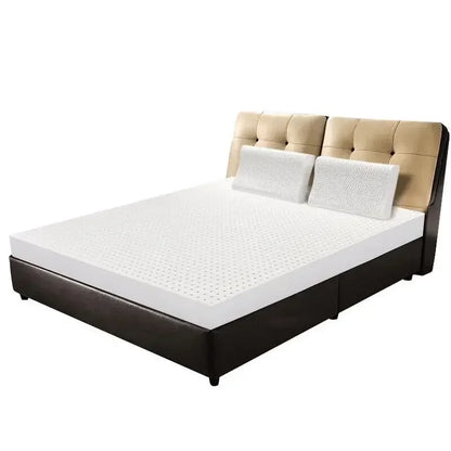 105D Medium Soft Natural Latex Mattress 5CM Thickness Cervical Vertebra Neck Protector Single Double Twin Queen Size Mattress