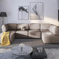 Modular Sectional Sofa with Chaise, Convertible Oversize L Shaped Couch with Reversible Ottoman,Linen 6 Seater Free Combination
