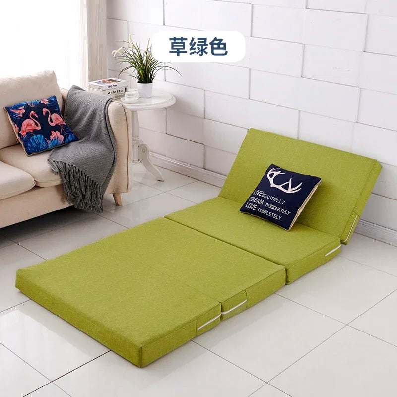 Compact Memory Foam Folding Mattress Office Nap Bed Compact Tatami Yoga Mat Foldable Sponge Mattress Portable Single Bed for Eas