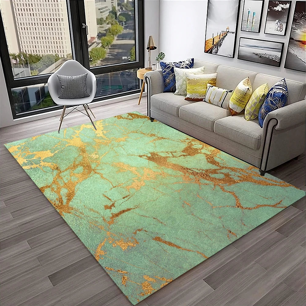 HD Colour Fluid Irregular Illusion Marble 3D Carpet Rug for Home Living Room Sofa Doormat Decor,kids Area Rug Non-slip Floor Mat