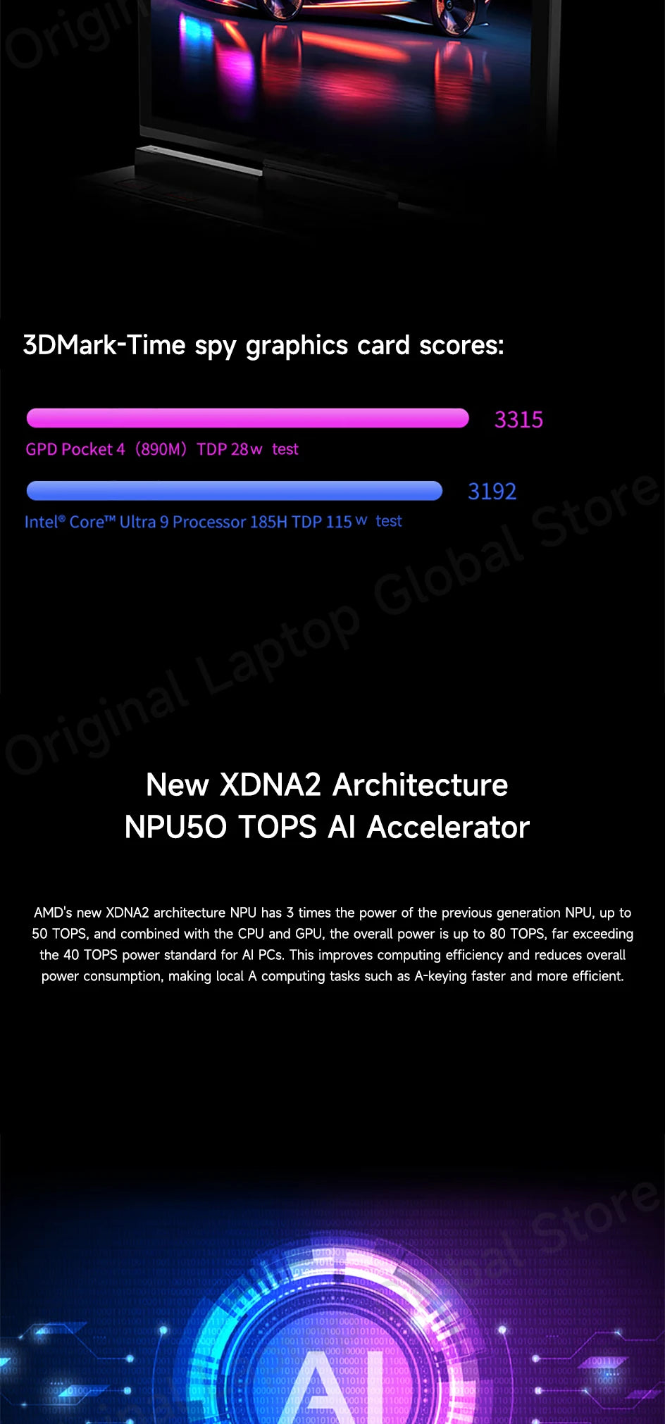 GPD Pocket 4 2025 Model AMD R7 8840U/AI 9 365/AI 9 HX 370 Processor 8.8-inch 2.5K Resolution 144 Hz Refresh Rate Mini Laptop