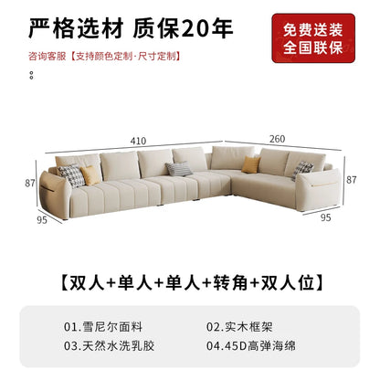 Corner Nordic Living Room Sofas Modern Floor Lounge White Outdoor Sofa Designer Love Seat Sectional Divano Trendy Furniture