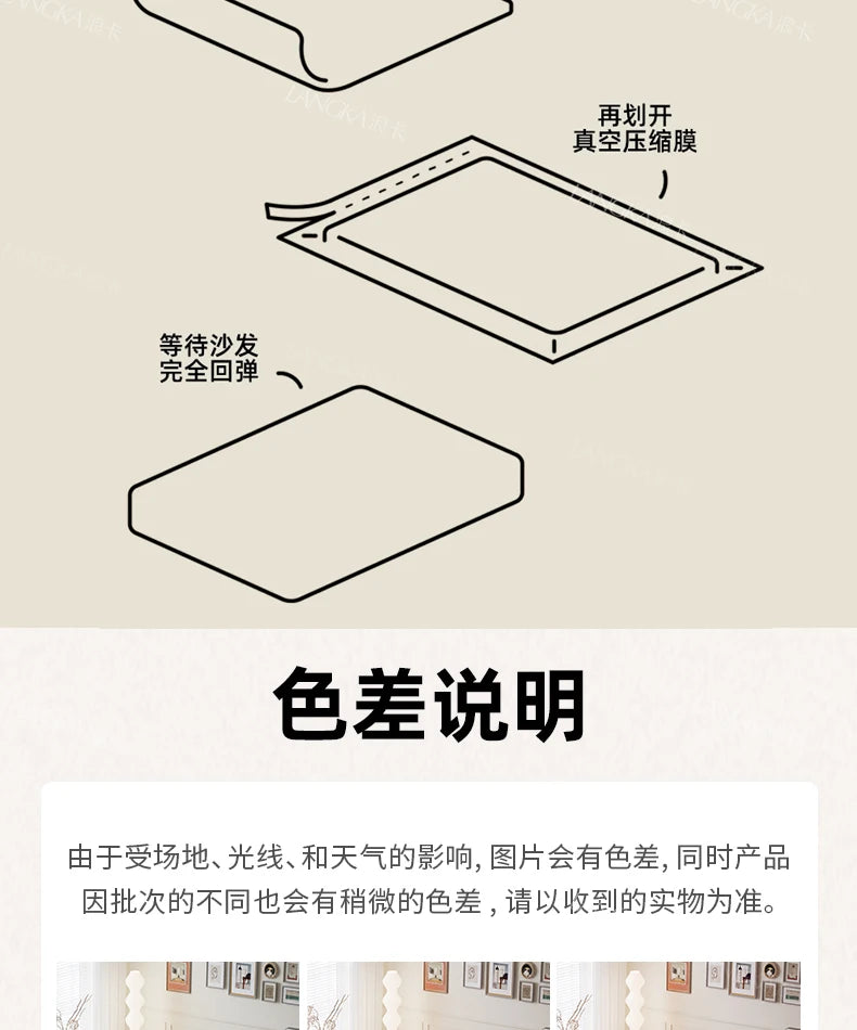 Bed Luxury European Sofa Armrest Adults Villa Floor Vacuum Compressed Couch Living Room Recliner Divano Sottovuoto Furniture