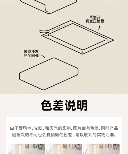 Bed Luxury European Sofa Armrest Adults Villa Floor Vacuum Compressed Couch Living Room Recliner Divano Sottovuoto Furniture