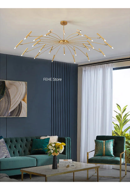 Living room lamp, new light luxury bedroom chandelier Nordic lamps modern minimalist atmosphere For home dining room Lights