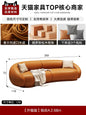 Curved Luxury Couches Unique Vintage Comfortable Italian Modern Puffs Sofa Leather Solid Wood Divano Letto Living Room Furniture