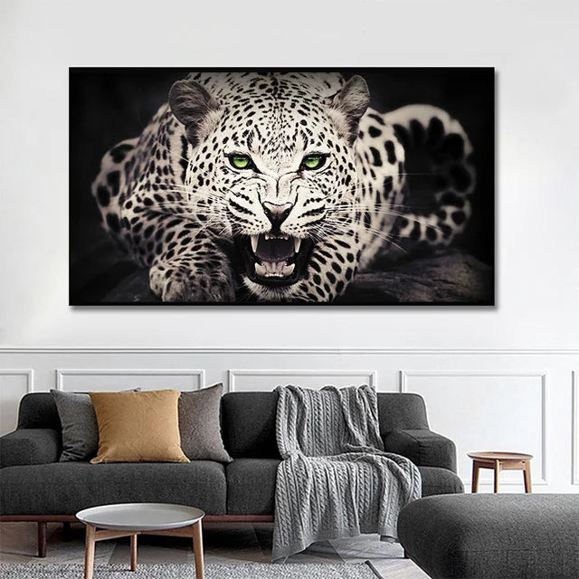 Large Size Lion Leopard Animals Posters African Elephant Tiger Wall Picture Canvas Painting One Piece Home Decoration No Frame