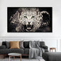 Large Size Lion Leopard Animals Posters African Elephant Tiger Wall Picture Canvas Painting One Piece Home Decoration No Frame