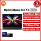 Xiaomi REDMI Book Pro 16 2025 Laptop Ultra 7 255H/Ultra 5225H Intel Arc Graphics 32GB LPDDR5X 1T SSD 16-inch 165 Hz 3.1K Screen