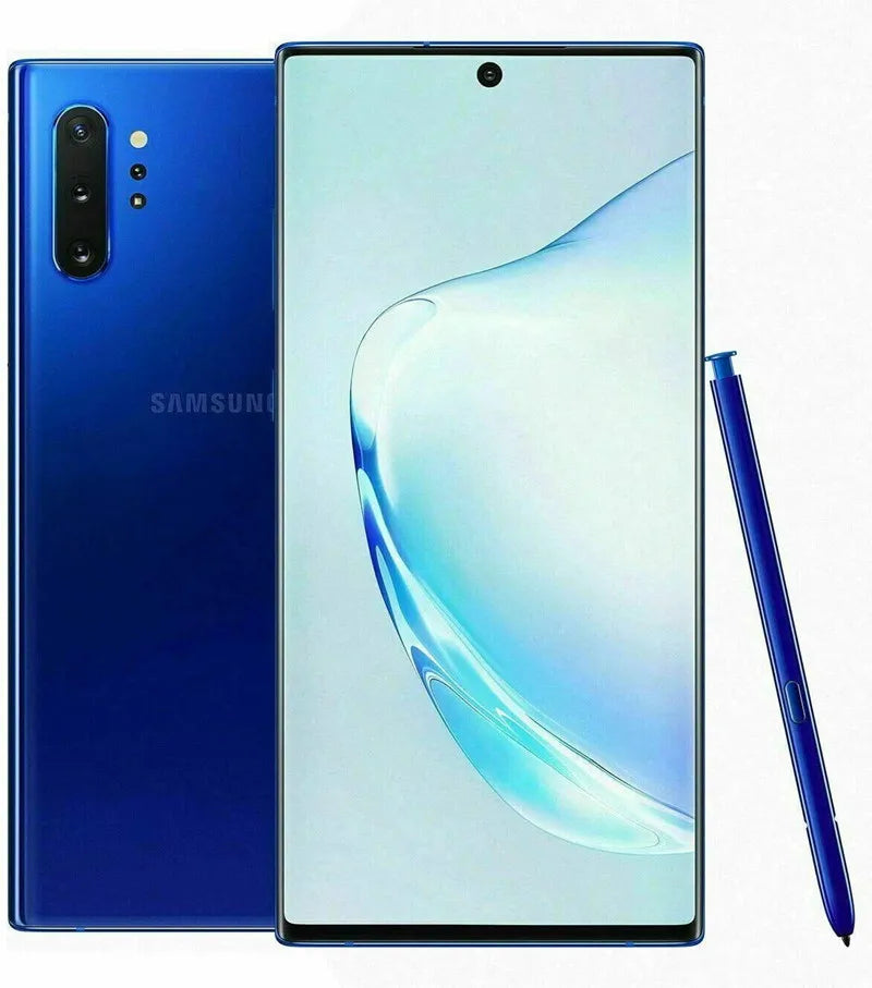Samsung Galaxy Note10+ N975U1 Note10 Plus 6.8" AMOLED 256/512GB ROM 12GB RAM Snapdragon Fingerprint NFC 4G Original Cell Phone