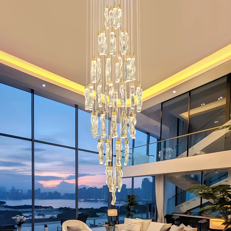 Nordic home decoration, stair chandelier, living room bedroom and dining room Pendant lights, ceiling light, indoor lighting