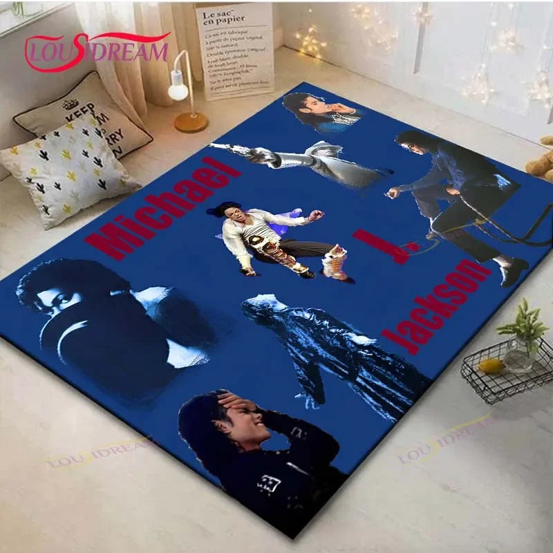 Fashion M-Michael-Jackson Printed  Carpets Living Room Anti-Skid Area Rug Kids Bedroom Mats Yoga Mat Large Carpet Decor