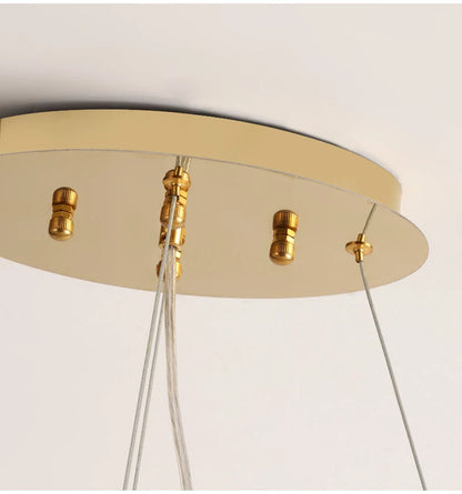 Dining Room Chandelier Long Shaped Dining Room Circular Branch Simple French Luxury Villa Living Room Crystal Lighting Fixtures