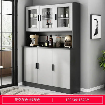 Modern Tall Minimalist Sideboard Buffet Slate Cupboard Living Room Furniture Entrance Hall Console Table Kitchen Storage Cabinet