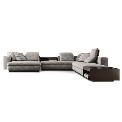 Fabric L Shape Sofa Set Furniture Italian Design Modern Nordic Corner Sofa Cama