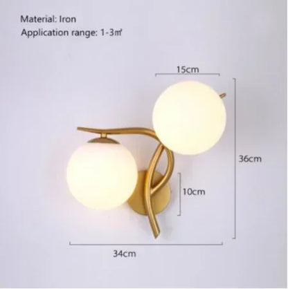 Modern Led Long Ceiling Chandelier Suspension Glass Balls Dining Table Room Kitchen Home Decor Hanging Lamp Front Desk Lights