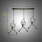 Pendant Lights Nordic Little Iron Man Hanging Lamp Retro Loft Lighting for Children's Room Kitchen Restaurant Coffee Bar Home
